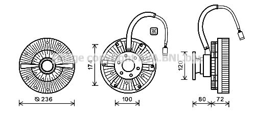 AVA QUALITY COOLING Kytkin, jäähdytystuuletin REC101